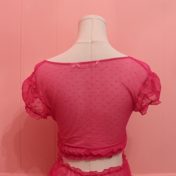 La Vie en Rose Swiss Dot Mesh Set - Picture 3 of 4